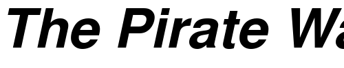 Font : Nimbus_Sans_Becker_L_Bold_Italic Custom Text : The Pirate Way Test your own text here Click to download or to view this font on a tshirt that can be custom printed in Bali