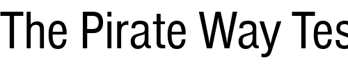 Font : Nimbus_Sans_Becker_TCon Custom Text : The Pirate Way Test your own text here Click to download or to view this font on a tshirt that can be custom printed in Bali