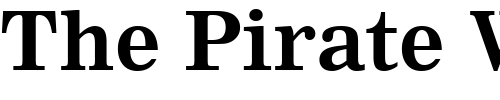Font : Nimrod-MT-Bold Custom Text : The Pirate Way Test your own text here Click to download or to view this font on a tshirt that can be custom printed in Bali