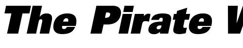 Font : Nova-Black-SSi-Black-Italic Custom Text : The Pirate Way Test your own text here Click to download or to view this font on a tshirt that can be custom printed in Bali