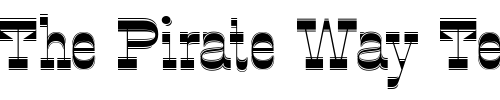 Font : OK-Corral-Lined Custom Text : The Pirate Way Test your own text here Click to download or to view this font on a tshirt that can be custom printed in Bali