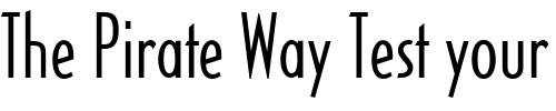 Font : OPTICivet-LiteCondensed Custom Text : The Pirate Way Test your own text here Click to download or to view this font on a tshirt that can be custom printed in Bali