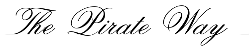 Font : OPTIOldF-Script Custom Text : The Pirate Way Test your own text here Click to download or to view this font on a tshirt that can be custom printed in Bali