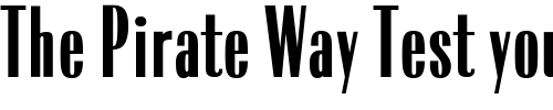 Font : OPTIRadiant-BoldXCond Custom Text : The Pirate Way Test your own text here Click to download or to view this font on a tshirt that can be custom printed in Bali