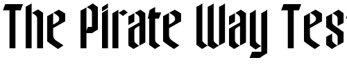 Font : OPTIWycombeFive Custom Text : The Pirate Way Test your own text here Click to download or to view this font on a tshirt that can be custom printed in Bali
