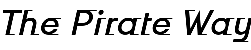 Font : Odyssee-Md-ITC-TT-MediumItalic Custom Text : The Pirate Way Test your own text here Click to download or to view this font on a tshirt that can be custom printed in Bali