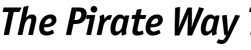 Font : Officina-Sans-ITC-Bold-Italic Custom Text : The Pirate Way Test your own text here Click to download or to view this font on a tshirt that can be custom printed in Bali