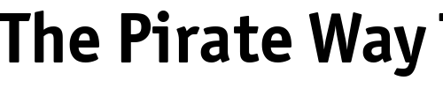 Font : Officina-Sans-OS-ITC-TT-Bold Custom Text : The Pirate Way Test your own text here Click to download or to view this font on a tshirt that can be custom printed in Bali