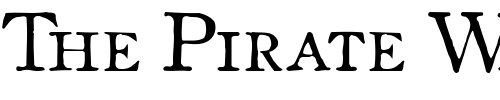 Font : Oldstyle-Small-Caps-HPLHS Custom Text : The Pirate Way Test your own text here Click to download or to view this font on a tshirt that can be custom printed in Bali