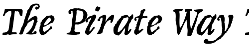 Font : Olduvai-Italic Custom Text : The Pirate Way Test your own text here Click to download or to view this font on a tshirt that can be custom printed in Bali