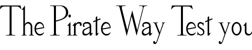 Font : Olympus-Condensed-Normal Custom Text : The Pirate Way Test your own text here Click to download or to view this font on a tshirt that can be custom printed in Bali