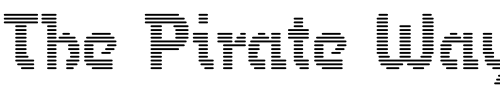 Font : Omega-MF Custom Text : The Pirate Way Test your own text here Click to download or to view this font on a tshirt that can be custom printed in Bali