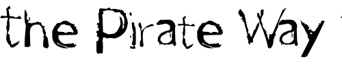 Font : One-Way Custom Text : The Pirate Way Test your own text here Click to download or to view this font on a tshirt that can be custom printed in Bali
