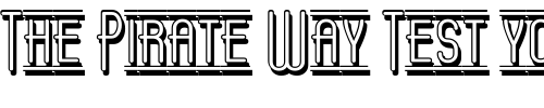 Font : Operator-Nine-BTN-Shadow-Lined Custom Text : The Pirate Way Test your own text here Click to download or to view this font on a tshirt that can be custom printed in Bali