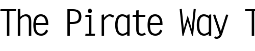 Font : Orator-15-Pitch-BT Custom Text : The Pirate Way Test your own text here Click to download or to view this font on a tshirt that can be custom printed in Bali