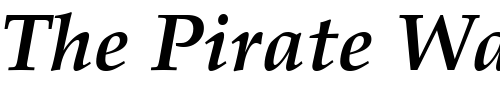 Font : P052L-Bold-Italic Custom Text : The Pirate Way Test your own text here Click to download or to view this font on a tshirt that can be custom printed in Bali