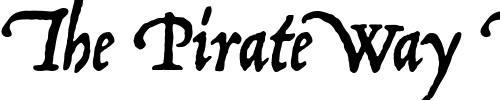 Font : P22-Operina-Corsivo Custom Text : The Pirate Way Test your own text here Click to download or to view this font on a tshirt that can be custom printed in Bali
