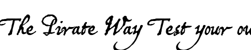 Font : P22Broadwindsor Custom Text : The Pirate Way Test your own text here Click to download or to view this font on a tshirt that can be custom printed in Bali