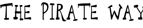 Font : P22CageText Custom Text : The Pirate Way Test your own text here Click to download or to view this font on a tshirt that can be custom printed in Bali