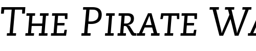 Font : PMN-Caecilia-56-Italic-Small-Caps-Oldstyle-Figures Custom Text : The Pirate Way Test your own text here Click to download or to view this font on a tshirt that can be custom printed in Bali