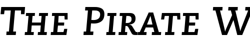 Font : PMN-Caecilia-76-Bold-Italic-Small-Caps-Oldstyle-Figures Custom Text : The Pirate Way Test your own text here Click to download or to view this font on a tshirt that can be custom printed in Bali