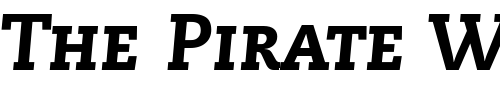 Font : PMN-Caecilia-86-Heavy-Italic-Small-Caps-Oldstyle-Figures Custom Text : The Pirate Way Test your own text here Click to download or to view this font on a tshirt that can be custom printed in Bali