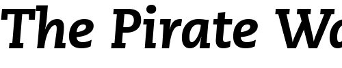 Font : PMN-Caecilia-LT-86-Heavy-Italic Custom Text : The Pirate Way Test your own text here Click to download or to view this font on a tshirt that can be custom printed in Bali