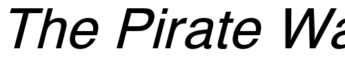 Font : PP-Helvetic-Normal-Italic Custom Text : The Pirate Way Test your own text here Click to download or to view this font on a tshirt that can be custom printed in Bali