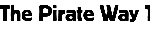 Font : PT-Bloc-Cyrillic Custom Text : The Pirate Way Test your own text here Click to download or to view this font on a tshirt that can be custom printed in Bali