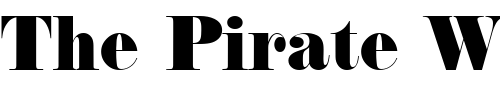 Font : PT-Cargo Custom Text : The Pirate Way Test your own text here Click to download or to view this font on a tshirt that can be custom printed in Bali