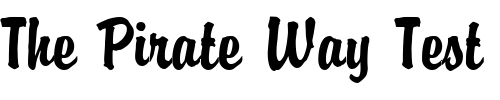 Font : PT-Dog-ear Custom Text : The Pirate Way Test your own text here Click to download or to view this font on a tshirt that can be custom printed in Bali