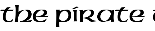 Font : PT-Erin Custom Text : The Pirate Way Test your own text here Click to download or to view this font on a tshirt that can be custom printed in Bali