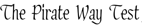 Font : PT-Lullaby Custom Text : The Pirate Way Test your own text here Click to download or to view this font on a tshirt that can be custom printed in Bali