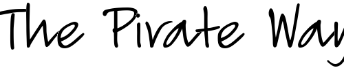 Font : PT-Script-Lightning Custom Text : The Pirate Way Test your own text here Click to download or to view this font on a tshirt that can be custom printed in Bali