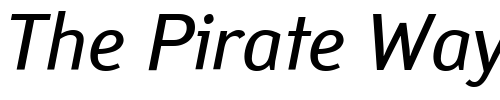 Font : PT-Yanus-Italic-Cyrillic Custom Text : The Pirate Way Test your own text here Click to download or to view this font on a tshirt that can be custom printed in Bali