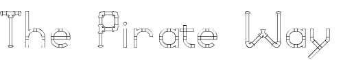 Font : PVCSSK Custom Text : The Pirate Way Test your own text here Click to download or to view this font on a tshirt that can be custom printed in Bali