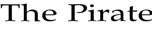 Font : PaduaExtended Custom Text : The Pirate Way Test your own text here Click to download or to view this font on a tshirt that can be custom printed in Bali