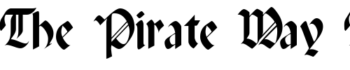 Font : Paganini-Light Custom Text : The Pirate Way Test your own text here Click to download or to view this font on a tshirt that can be custom printed in Bali