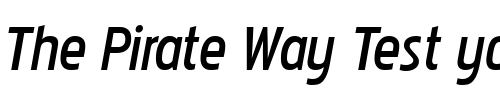 Font : Pakenham-Bk-Italic Custom Text : The Pirate Way Test your own text here Click to download or to view this font on a tshirt that can be custom printed in Bali