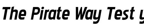 Font : Pakenham-Bold-Italic Custom Text : The Pirate Way Test your own text here Click to download or to view this font on a tshirt that can be custom printed in Bali