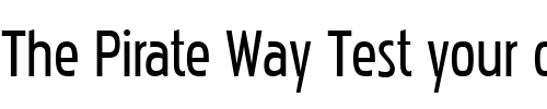 Font : Pakenham-Cnd Custom Text : The Pirate Way Test your own text here Click to download or to view this font on a tshirt that can be custom printed in Bali