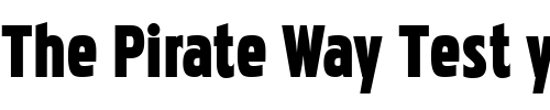 Font : Pakenham-Cnd-Blk Custom Text : The Pirate Way Test your own text here Click to download or to view this font on a tshirt that can be custom printed in Bali