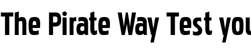 Font : Pakenham-Cnd-Bold Custom Text : The Pirate Way Test your own text here Click to download or to view this font on a tshirt that can be custom printed in Bali