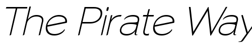 Font : Phinster-Fine-Italic Custom Text : The Pirate Way Test your own text here Click to download or to view this font on a tshirt that can be custom printed in Bali