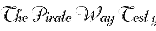 Font : Phoenican Custom Text : The Pirate Way Test your own text here Click to download or to view this font on a tshirt that can be custom printed in Bali