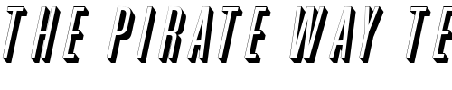 Font : Phoenix-Italic Custom Text : The Pirate Way Test your own text here Click to download or to view this font on a tshirt that can be custom printed in Bali