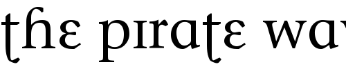 Font : Phonetica Custom Text : The Pirate Way Test your own text here Click to download or to view this font on a tshirt that can be custom printed in Bali