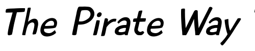 Font : PlaytimeWithHotToddiesOblique Custom Text : The Pirate Way Test your own text here Click to download or to view this font on a tshirt that can be custom printed in Bali