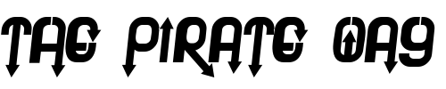 Font : Plee Custom Text : The Pirate Way Test your own text here Click to download or to view this font on a tshirt that can be custom printed in Bali
