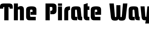 Font : PloverBlack-Regular Custom Text : The Pirate Way Test your own text here Click to download or to view this font on a tshirt that can be custom printed in Bali
